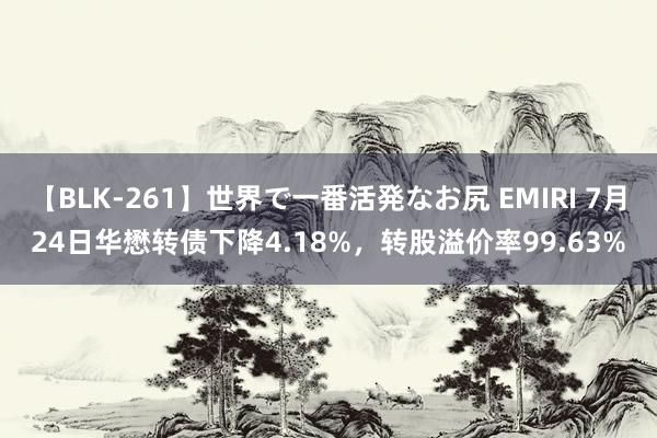 【BLK-261】世界で一番活発なお尻 EMIRI 7月24日华懋转债下降4.18%，转股溢价率99.63%