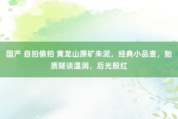 国产 自拍偷拍 黄龙山原矿朱泥，经典小品壶，胎质隧谈温润，后光殷红